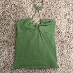 Green Halter Top